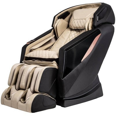 Beige L-Track Massage Chair