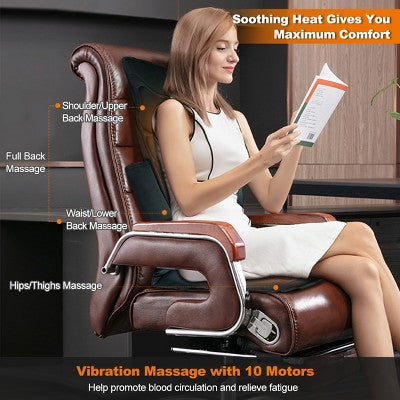 Vibration Seat Cushion with Ten Massage Motors