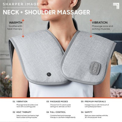 Heated Neck Pain Relief Wrap Body Massager