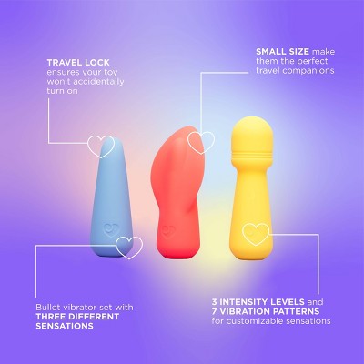 Mon Ami Trio Clitoral Mini Massagers Set